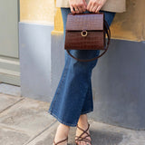 SAC JOSÉPHINE CROCO CHOCOLAT