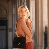 SAC JOSÉPHINE LÉZARD NOIR