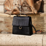 SAC JOSÉPHINE LÉZARD NOIR