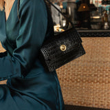 SAC LÉO CROCO NOIR