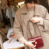 SAC MINI ADÈLE CROCO BORDEAUX