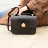 SAC MINI ADÈLE LÉZARD NOIR
