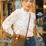 SAC ROSALIE VELOURS OLIVE