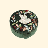 Boite à bijoux en velours Pigeons