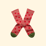 Chaussette Pois rouge fané
