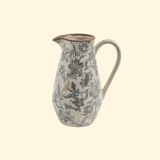 Pichet décoratif gris et beige